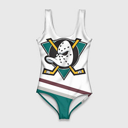 Купальник-боди 3D женский Anaheim Ducks Selanne, цвет: 3D-принт