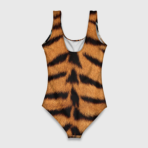 Женский купальник-боди Взгляд тигра / 3D-принт – фото 2