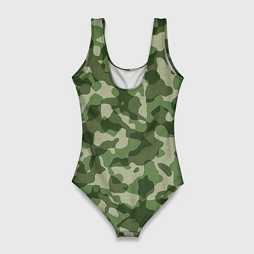 Женский купальник-боди Хаки / 3D-принт – фото 2