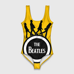 Женский купальник-боди The Beatles: Yellow Vinyl