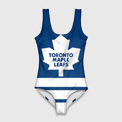 Купальник-боди 3D женский Toronto Maple Leafs, цвет: 3D-принт