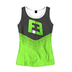 Майка-безрукавка женская FlipSid3 Uniform, цвет: 3D-белый