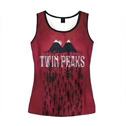 Майка-безрукавка женская Twin Peaks Wood, цвет: 3D-черный