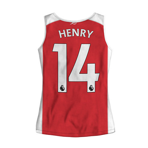 Женская майка без рукавов FC Arsenal: Henry Home 17/18 / 3D-Белый – фото 2