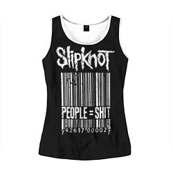 Майка-безрукавка женская Slipknot: People Shit, цвет: 3D-белый