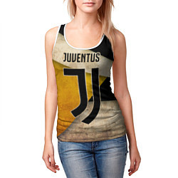 Майка-безрукавка женская FC Juventus: Old Style, цвет: 3D-белый — фото 2