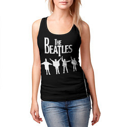 Майка-безрукавка женская Beatles, цвет: 3D-черный — фото 2