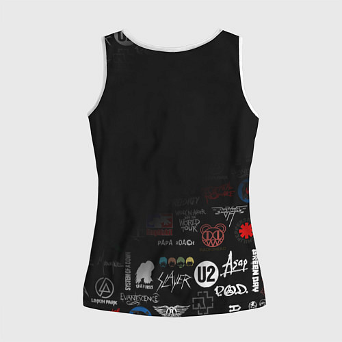 Женская майка без рукавов LINKIN PARK / 3D-Белый – фото 2