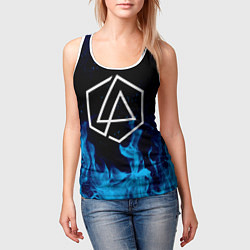 Майка-безрукавка женская LINKIN PARK, цвет: 3D-белый — фото 2