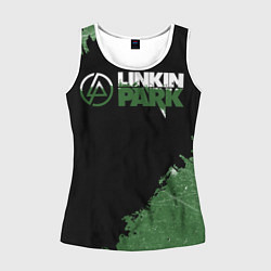 Майка-безрукавка женская Линкин Парк в стиле Гранж Linkin Park, цвет: 3D-белый