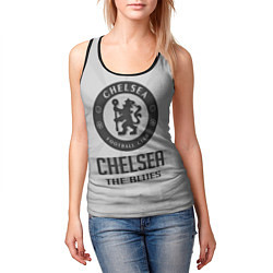 Майка-безрукавка женская Chelsea FC Graphite Theme, цвет: 3D-черный — фото 2