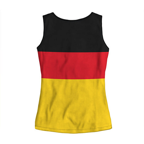 Женская майка без рукавов Германия - Germany / 3D-Черный – фото 2