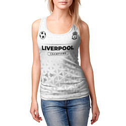 Майка-безрукавка женская Liverpool Champions Униформа, цвет: 3D-белый — фото 2