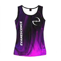 Майка-безрукавка женская Evanescence violet plasma, цвет: 3D-черный