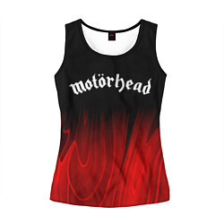 Майка-безрукавка женская Motorhead red plasma, цвет: 3D-черный