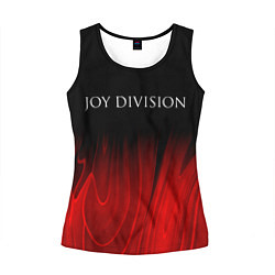 Майка-безрукавка женская Joy Division red plasma, цвет: 3D-черный