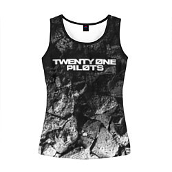 Майка-безрукавка женская Twenty One Pilots black graphite, цвет: 3D-черный