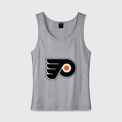 Майка женская хлопок Philadelphia Flyers, цвет: меланж