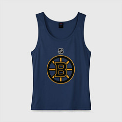Майка женская хлопок Boston Bruins NHL, цвет: тёмно-синий