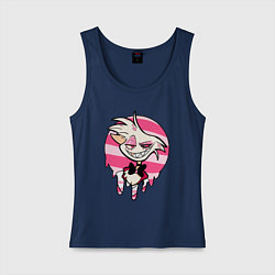 Майка женская хлопок ОТЕЛЬ ХАЗБИН, цвет: тёмно-синий