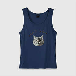 Женская майка Кот с вопросами