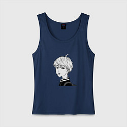 Майка женская хлопок Маленький Майки tokyo revenger, цвет: тёмно-синий