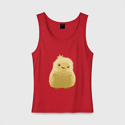Женская майка Застенчивый цыпленок
