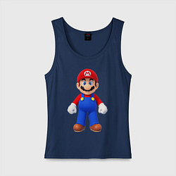 Майка женская хлопок Mario, цвет: тёмно-синий