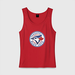 Майка женская хлопок Toronto Blue Jays, цвет: красный