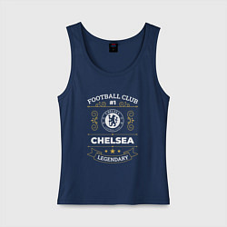 Майка женская хлопок Chelsea FC 1, цвет: тёмно-синий