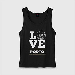 Майка женская хлопок Porto Love Classic, цвет: черный