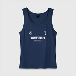 Майка женская хлопок Juventus Форма Чемпионов, цвет: тёмно-синий