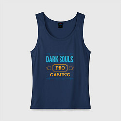 Майка женская хлопок Игра Dark Souls PRO Gaming, цвет: тёмно-синий