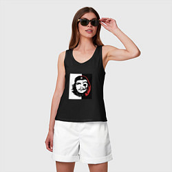 Майка женская хлопок Бумаждый дом - Че Гевара, цвет: черный — фото 2