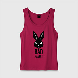 Майка женская хлопок Bad rabbit, цвет: маджента