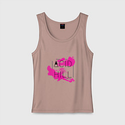 Женская майка Acid hill pink