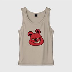 Майка женская хлопок Red bear, цвет: миндальный