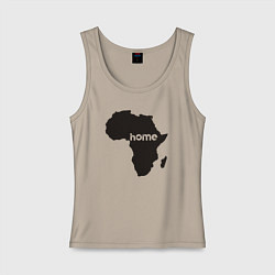 Майка женская хлопок Africa home, цвет: миндальный