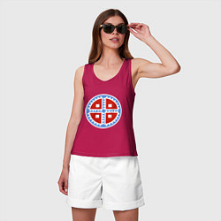 Майка женская хлопок Самниты Total War: Rome II, цвет: маджента — фото 2