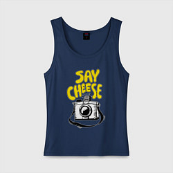 Женская майка Cheese photo camera