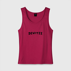 Майка женская хлопок Depeche Mode - Devotee, цвет: маджента
