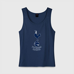 Майка женская хлопок Tottenham Hotspur fc sport, цвет: тёмно-синий