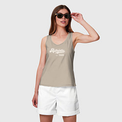 Майка женская хлопок Authentic 1968, цвет: миндальный — фото 2