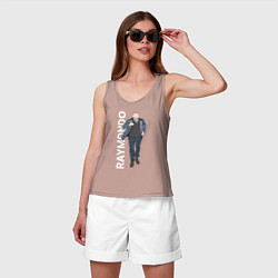 Майка женская хлопок Рэймондо, цвет: пыльно-розовый — фото 2