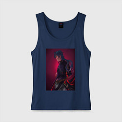 Майка женская хлопок Блейд - Honkai Star Rail, цвет: тёмно-синий