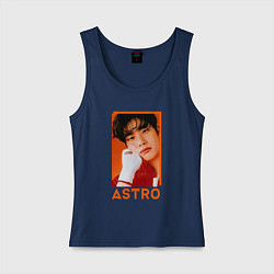 Майка женская хлопок Astro MJ, цвет: тёмно-синий