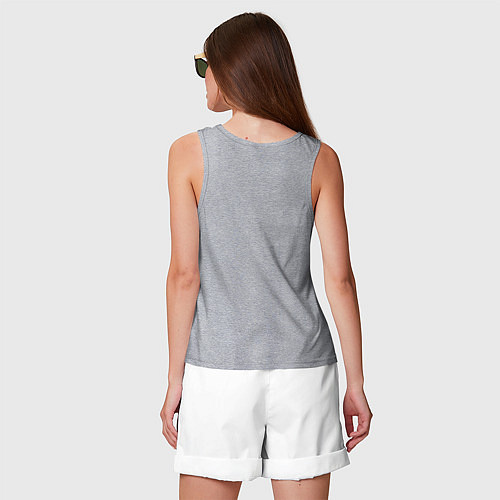 Женская майка Слэм данк минимализм / Меланж – фото 4
