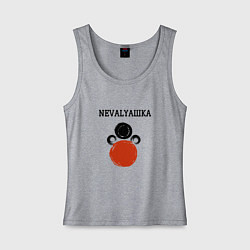 Майка женская хлопок Nevalyaшka, цвет: меланж