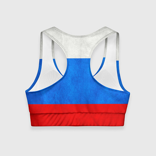 Женский спортивный топ Russia: from 60 / 3D-принт – фото 2
