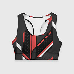 Топик спортивный женский CS:GO Cyrex Pattern, цвет: 3D-принт